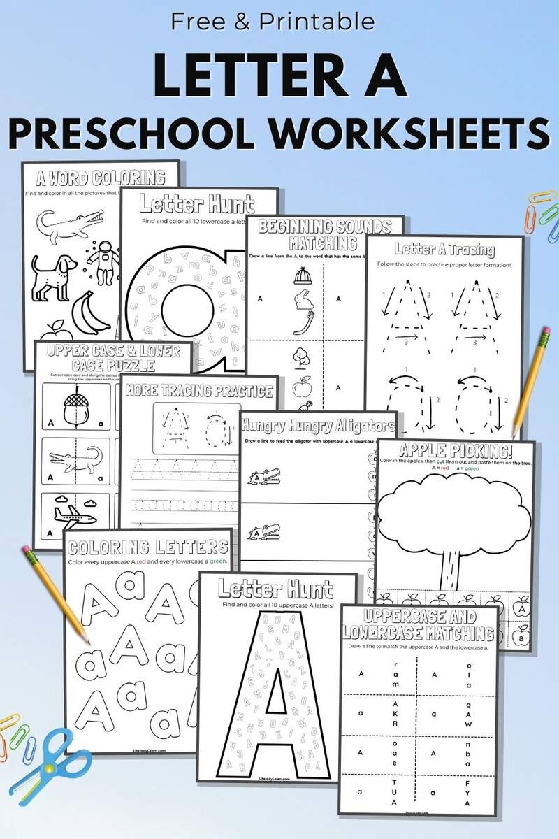 11 Letter A Worksheets For Preschool K Free Printables Literacy Learn 11 Letter A Worksheets For Preschool K Free Printables Literacy Learn