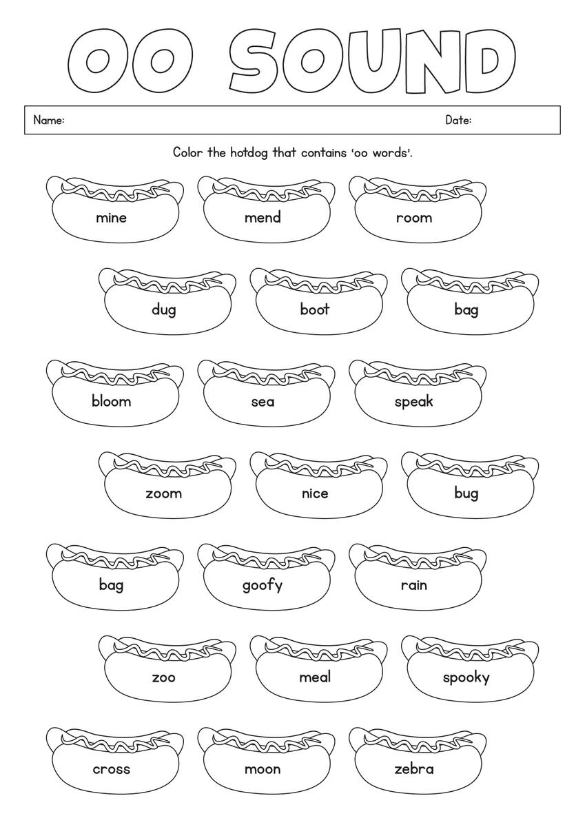 11 Phonics Oo Words Worksheets For First Grade Free PDF At Worksheeto 11 Phonics Oo Words Worksheets For First Grade Free PDF At Worksheeto
