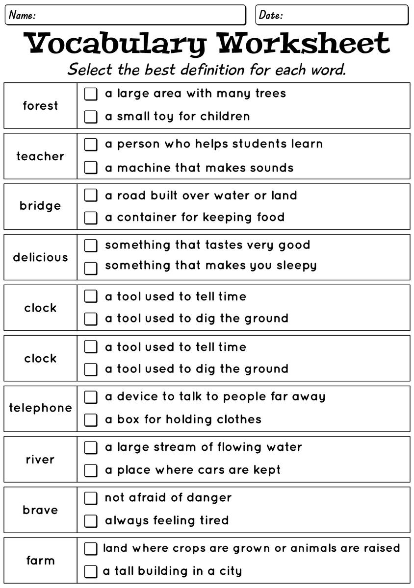 12 English Vocabulary Worksheets Free PDF At Worksheeto 12 English Vocabulary Worksheets Free PDF At Worksheeto