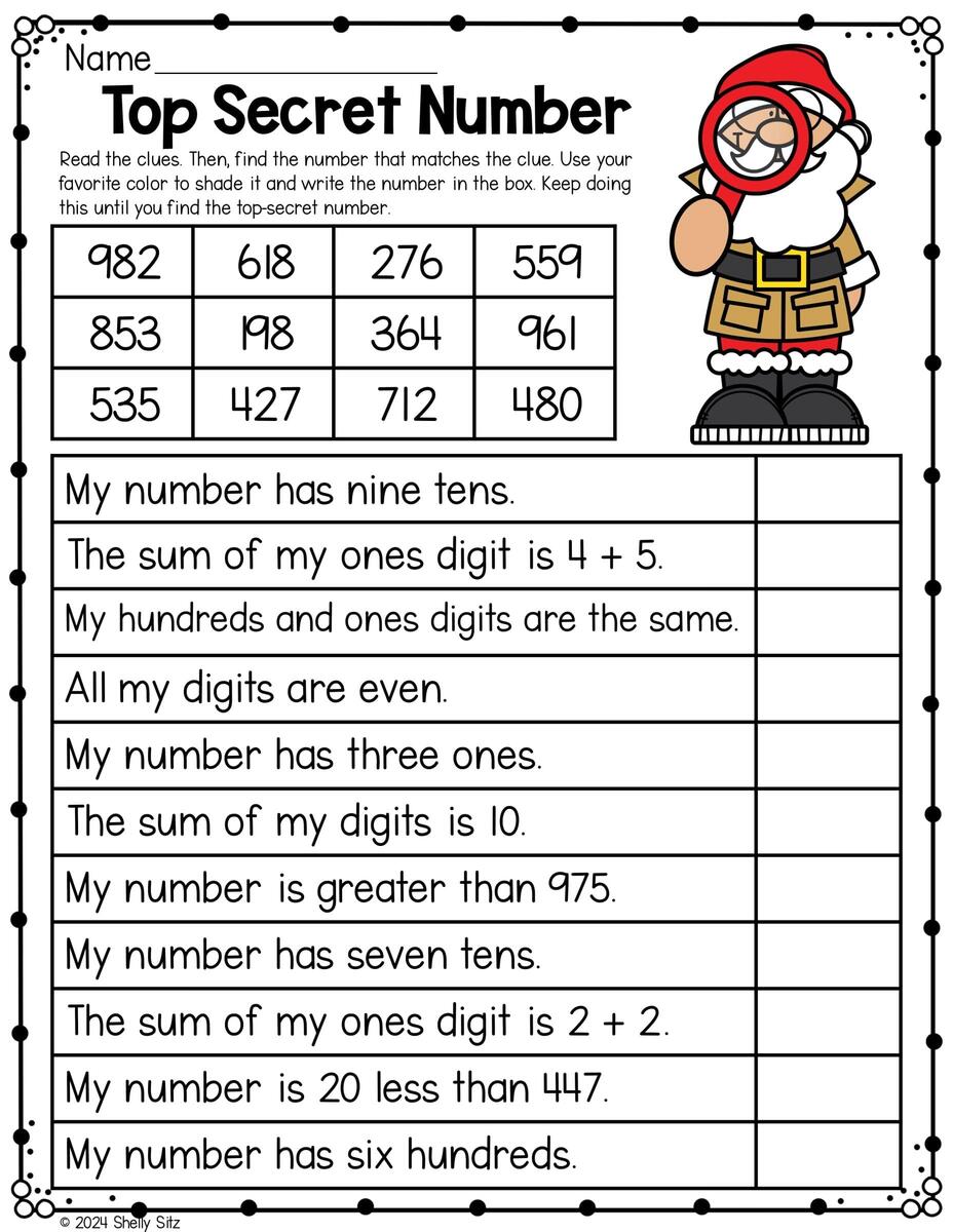 13 Free Christmas Worksheets For Second Grade Second Grade Teaching Blog CHRISTMAS WORKSHEETS Second Grade Homeschool Printable Winter Learning Math Reading Counting Writing Workbook Homeschool Curricula Etsy