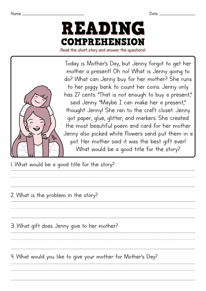 13 Short Story Reading Comprehension Worksheets Free PDF At Worksheeto English For Kids Step By Step Reading Comprehension Worksheets Drago The Dragonfly