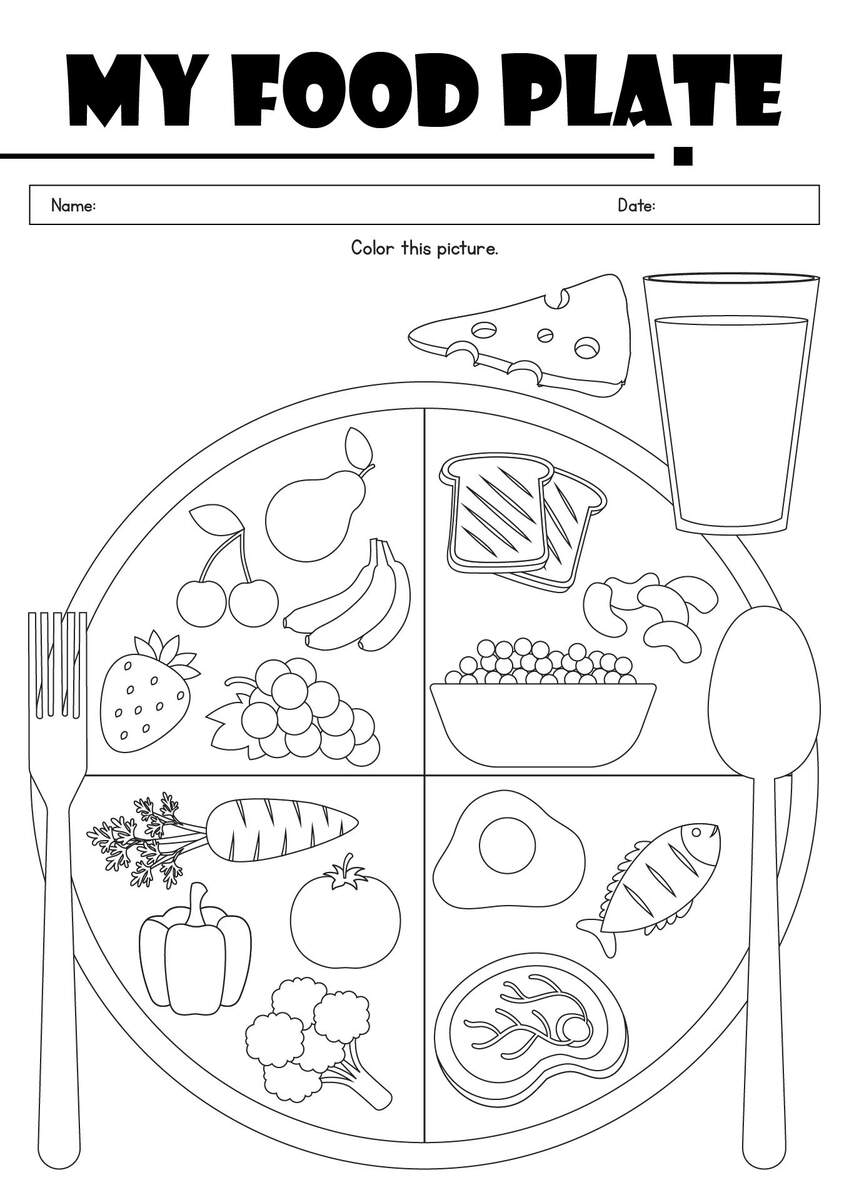 14 Healthy Eating Plate Printable Worksheet 14 Healthy Eating Plate Printable Worksheet