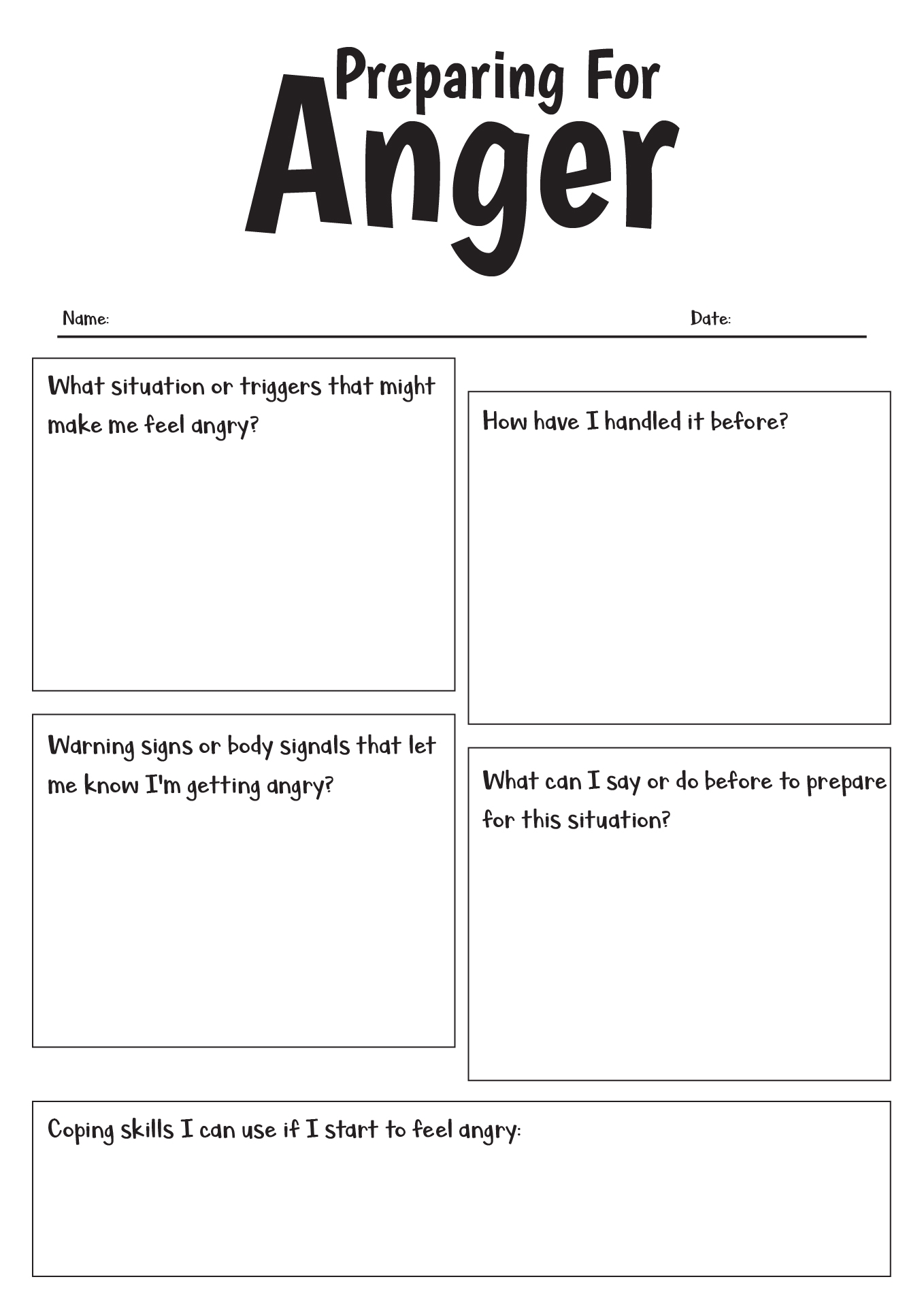 Handling My Anger F