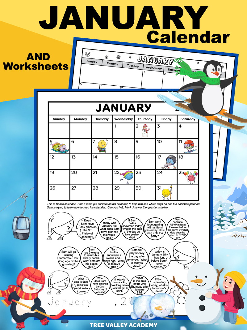 1st 2nd Grade Calendar Math Worksheets Tree Valley Academy Monthly Calendar Worksheets August Freebies Breezy Special Ed