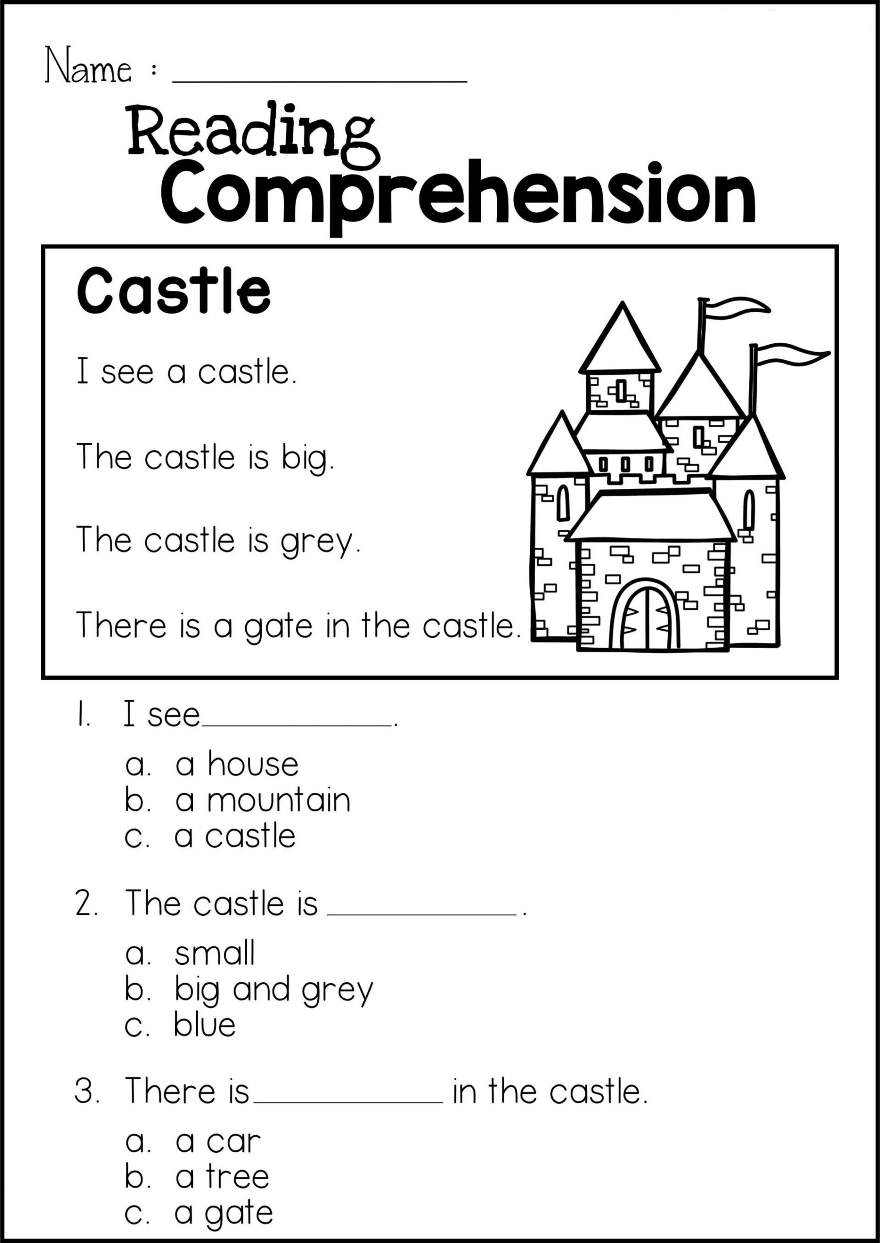 9 First Grade Reading Comprehension Worksheets Free PDF At Worksheets Library
