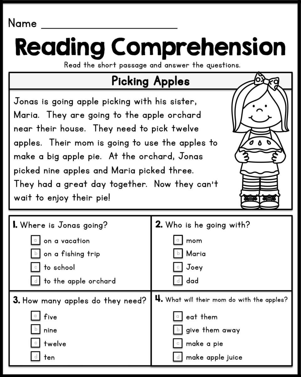 15 First Grade Reading Comprehension Worksheets Free PDF At Worksheeto