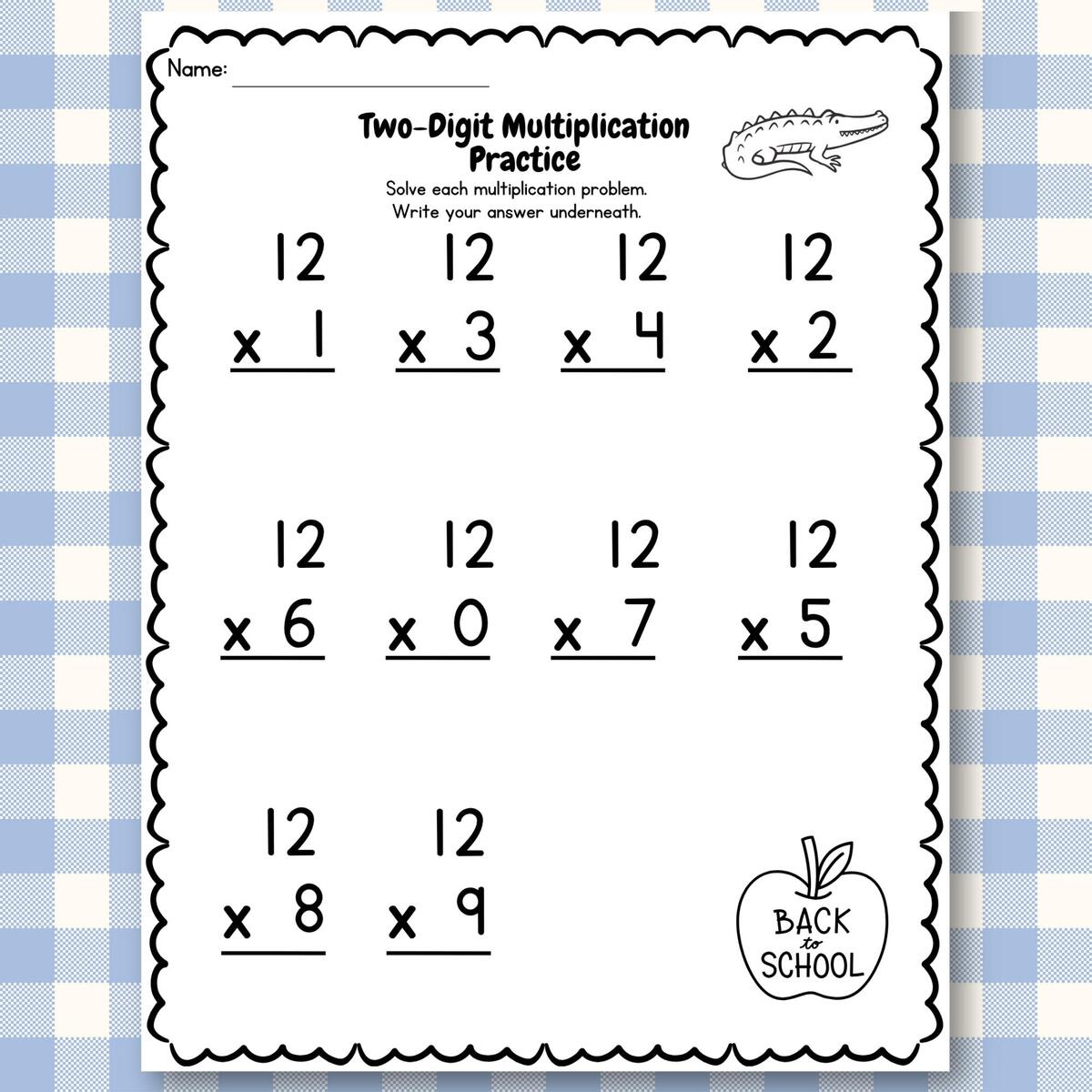 20 Printable Two Digit Multiplication Worksheets Numbers 10 30 2nd To 4th Grade Math Practice Etsy 20 Printable Two Digit Multiplication Worksheets Numbers 10 30 2nd To 4th Grade Math Practice Etsy