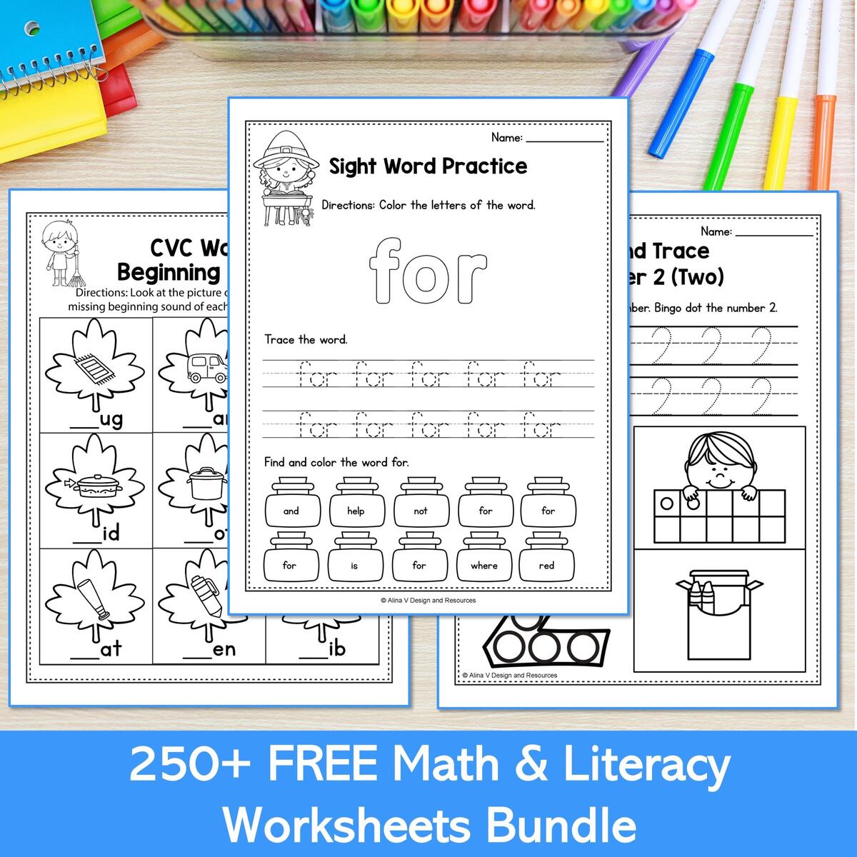 250 Free Math And Literacy Worksheets My Nerdy Teacher Kindergarten Worksheets Children Can Learn About Teachers With Worksheets Library