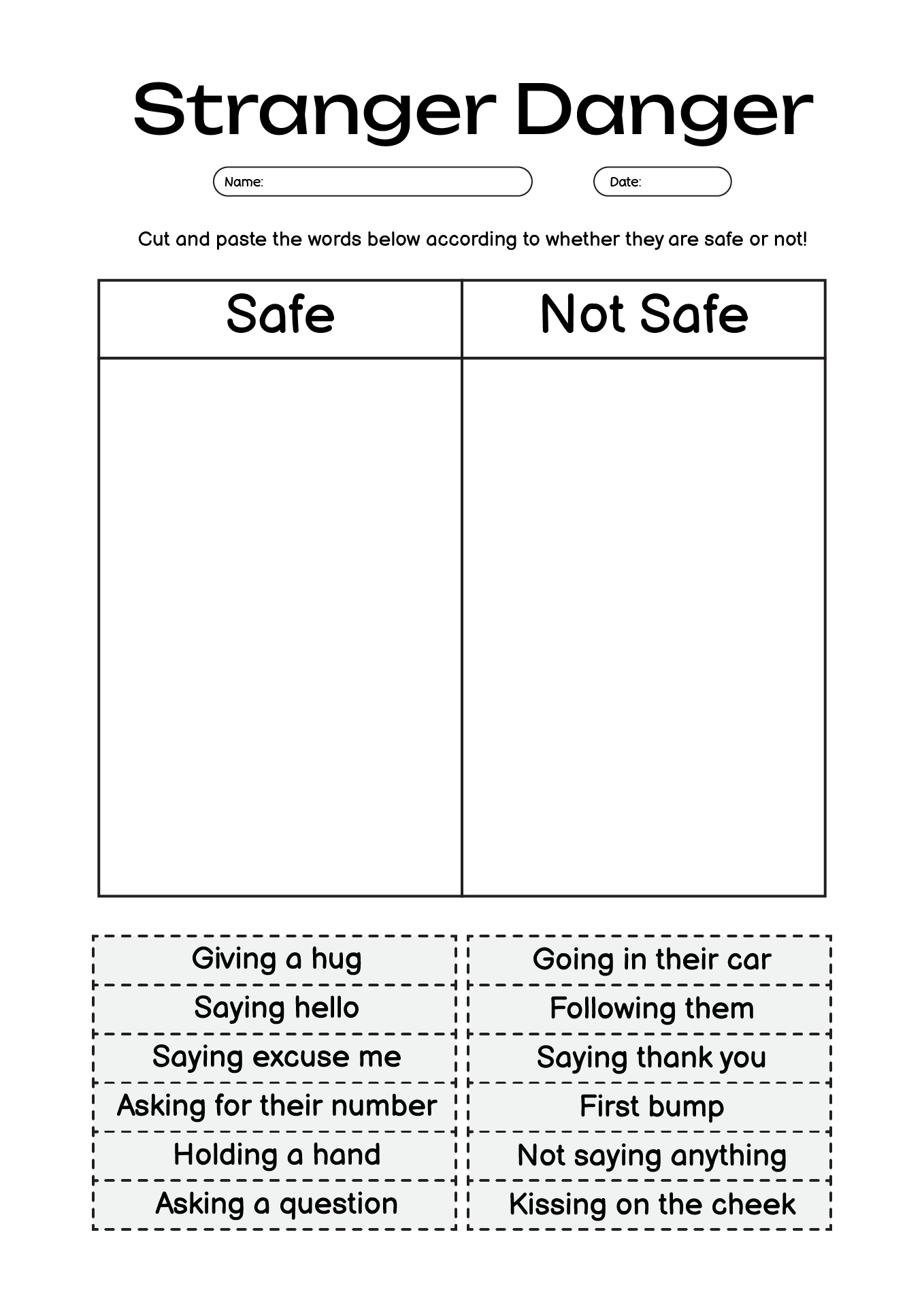 27 Best Stranger Danger Activities Ideas Stranger Danger Stranger Danger Activities Teaching Safety