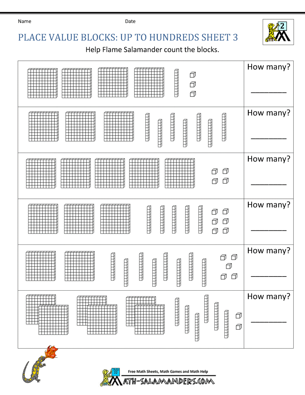 2nd Grade Place Value Worksheets Place Value Worksheets For Kindergarten
