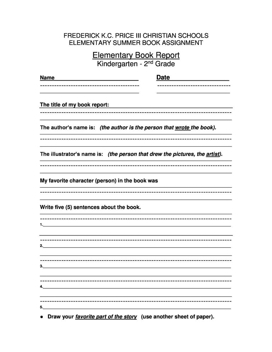 30 Book Report Templates Reading Worksheets
