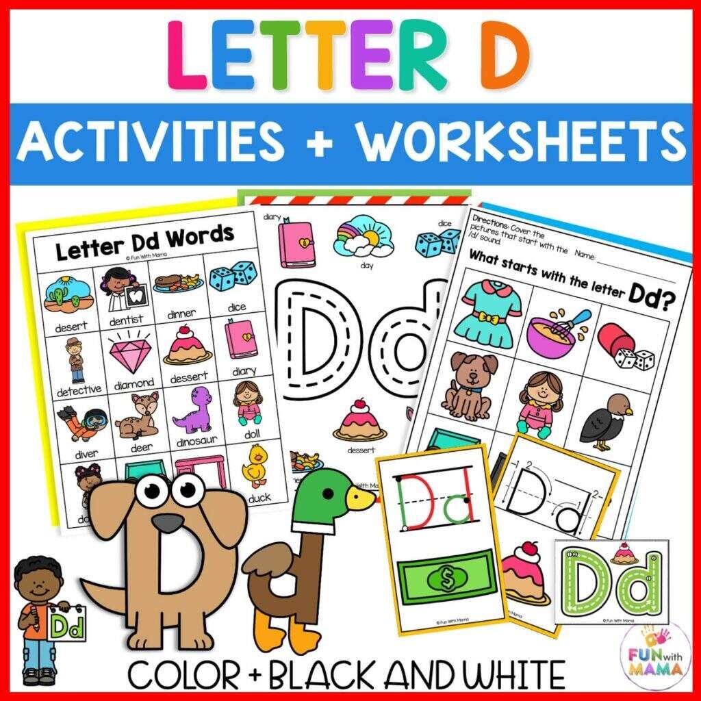 33 Letter D Worksheets Activities Fun With Mama 33 Letter D Worksheets Activities Fun With Mama