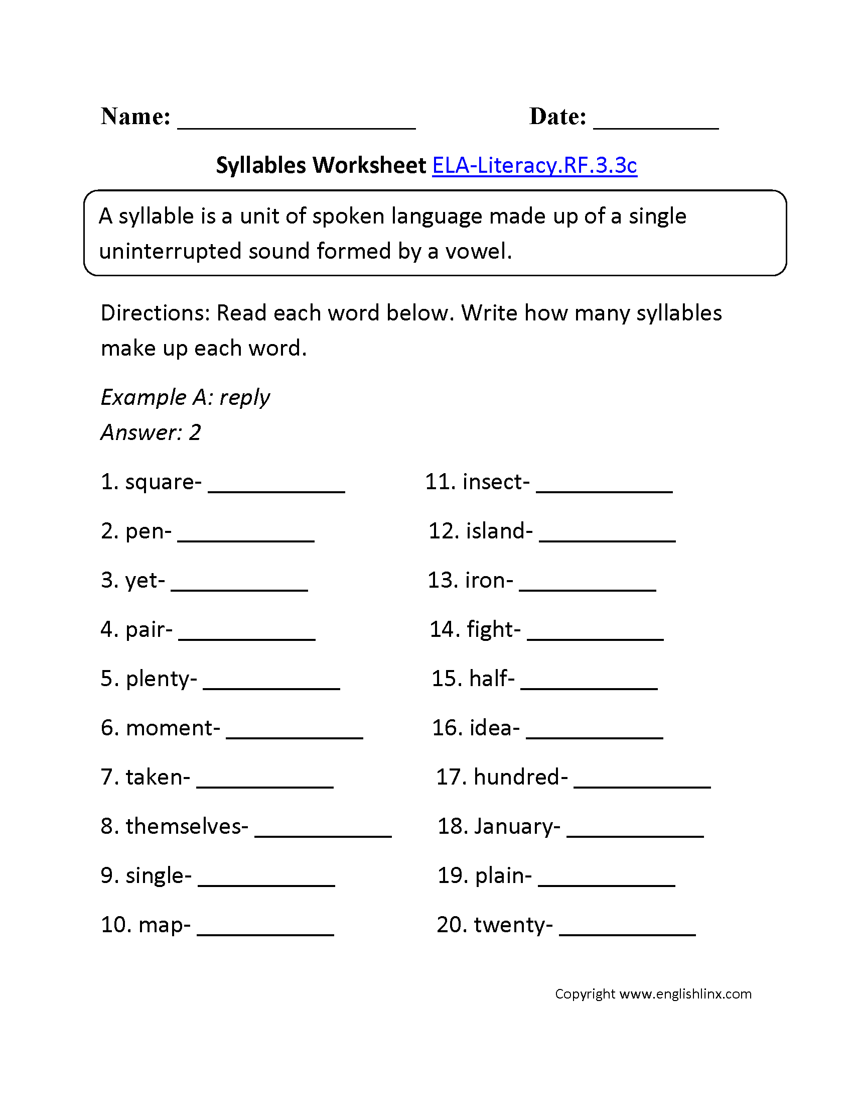 3rd Grade Common Core Reading Foundational Skills Worksheets Phonics Worksheets For Phases 3 And 4 By Teach Simple