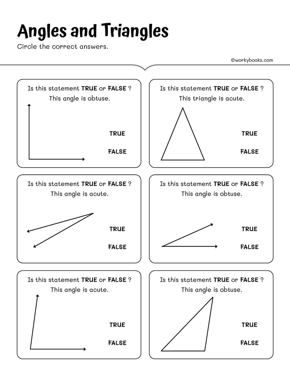 4th Grade Geometry Shapes And Definitions Workybooks 4th Grade Geometry Worksheets