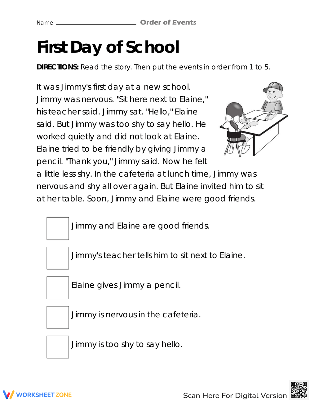 4th Grade Sequencing Events Worksheets Printable