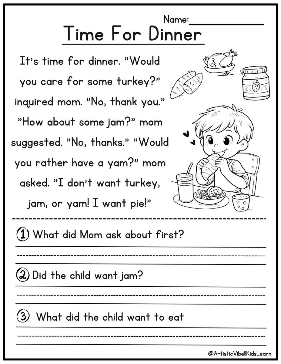 50 Kindergarten 1st Grade Reading Comprehension Passages Worksheets Sentences Reading Worksheet Fluency Worksheet English Learing Set 1 Etsy Reading Comprehension Printable Kindergarten First Grade Worksheets Instant Download Fluency Worksheet English Learing Set 2 Etsy Denmark