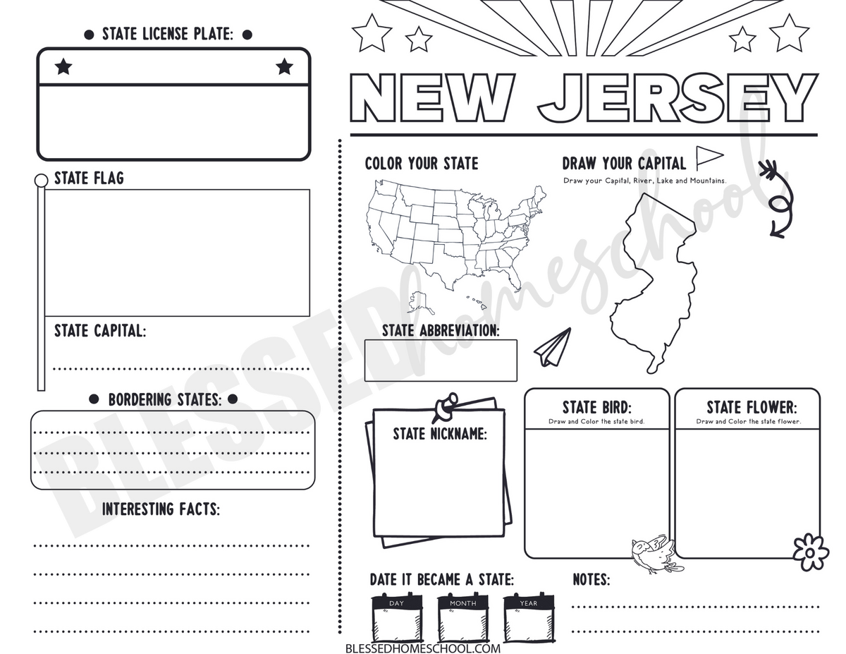 50 States Worksheets Research And Learn The 50 States 50 States Worksheets Research And Learn The 50 States