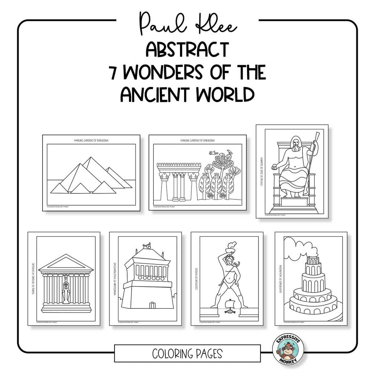 7 Wonders Of The Ancient World Abstract Art Ideas 7 Wonders Of The Ancient World Abstract Art Ideas