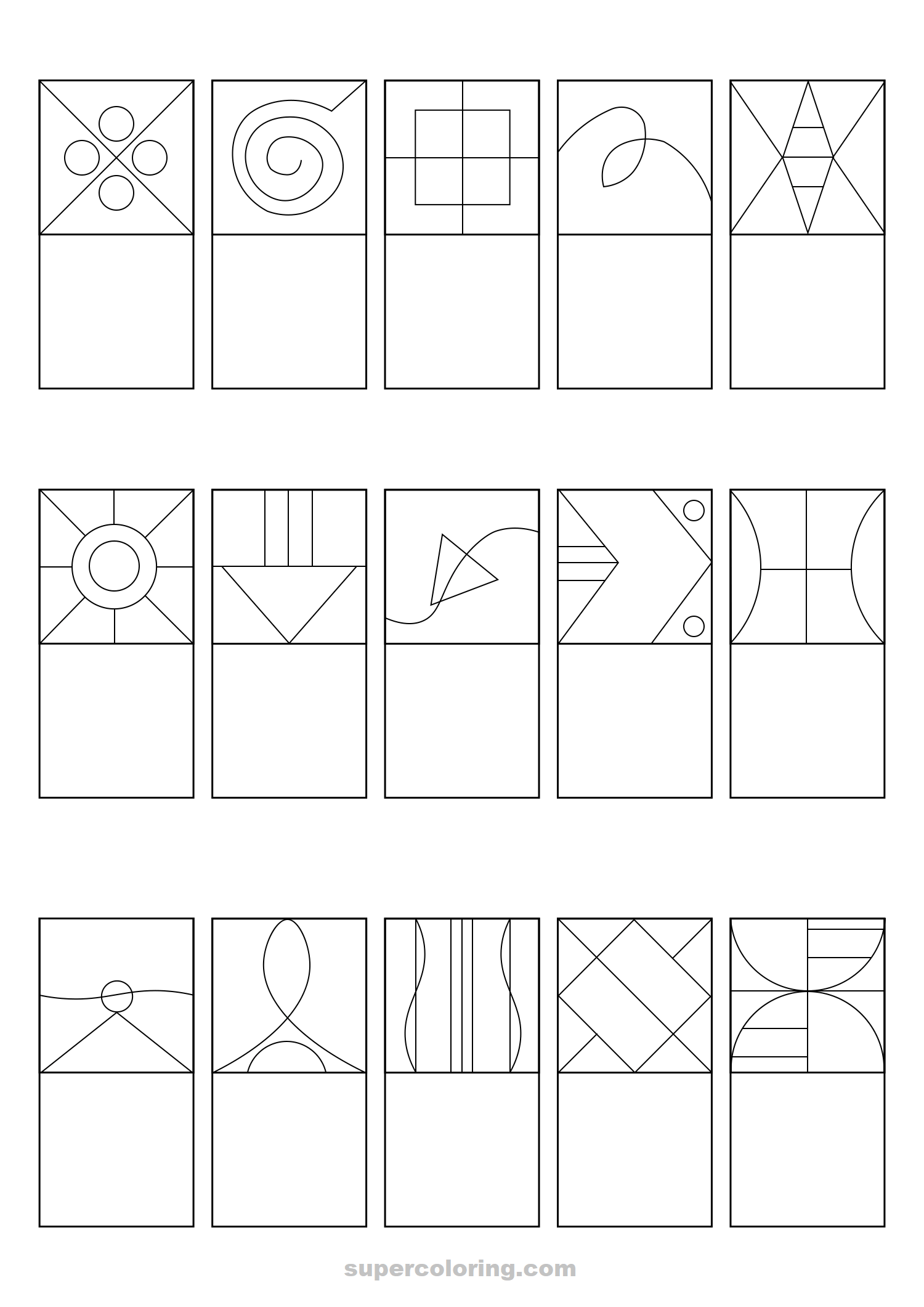Abstract Patterns Echo Drawing Free Printable Worksheets Abstract Patterns Echo Drawing Free Printable Worksheets
