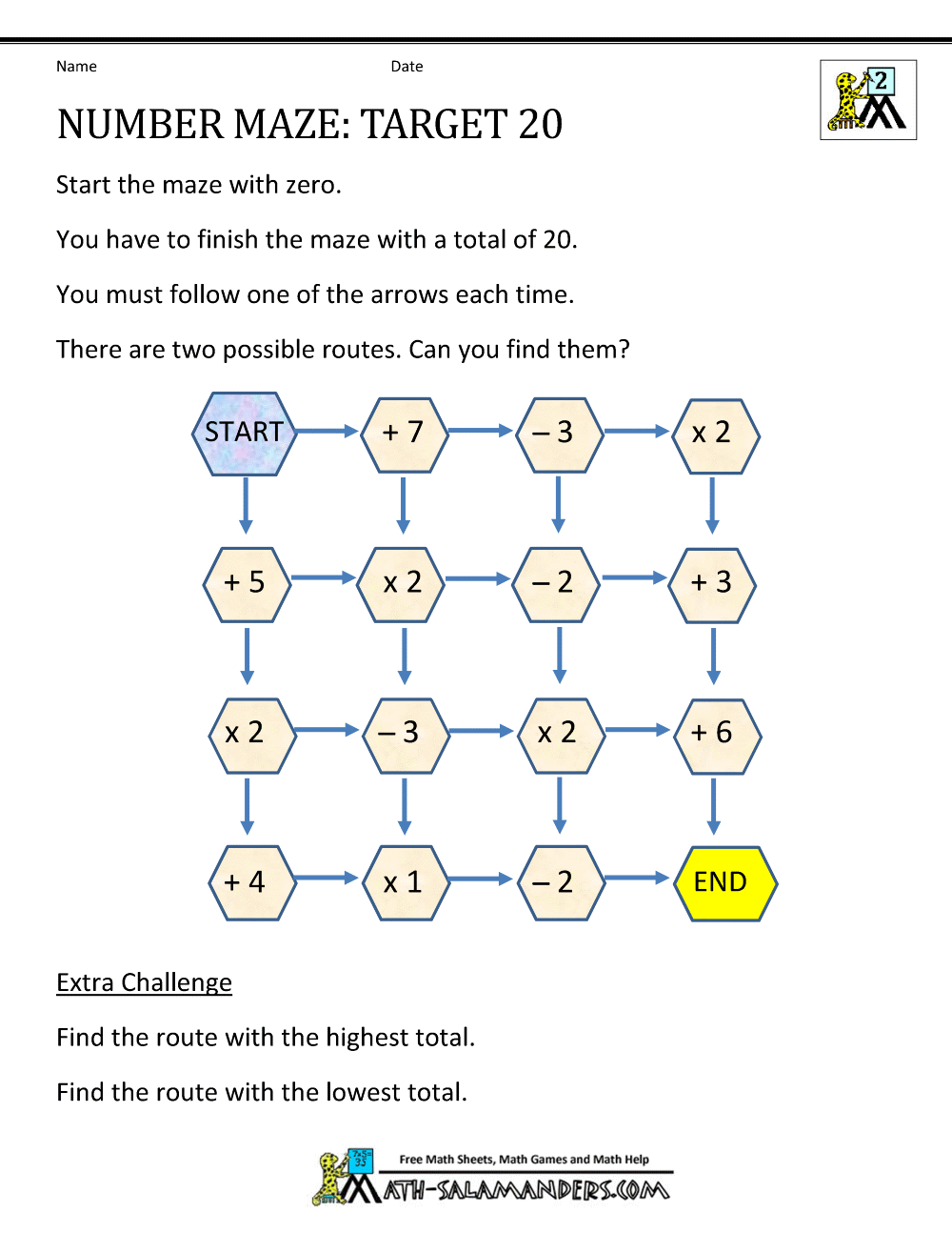 Add And Subtract Within 20 Add And Subtract Within 20
