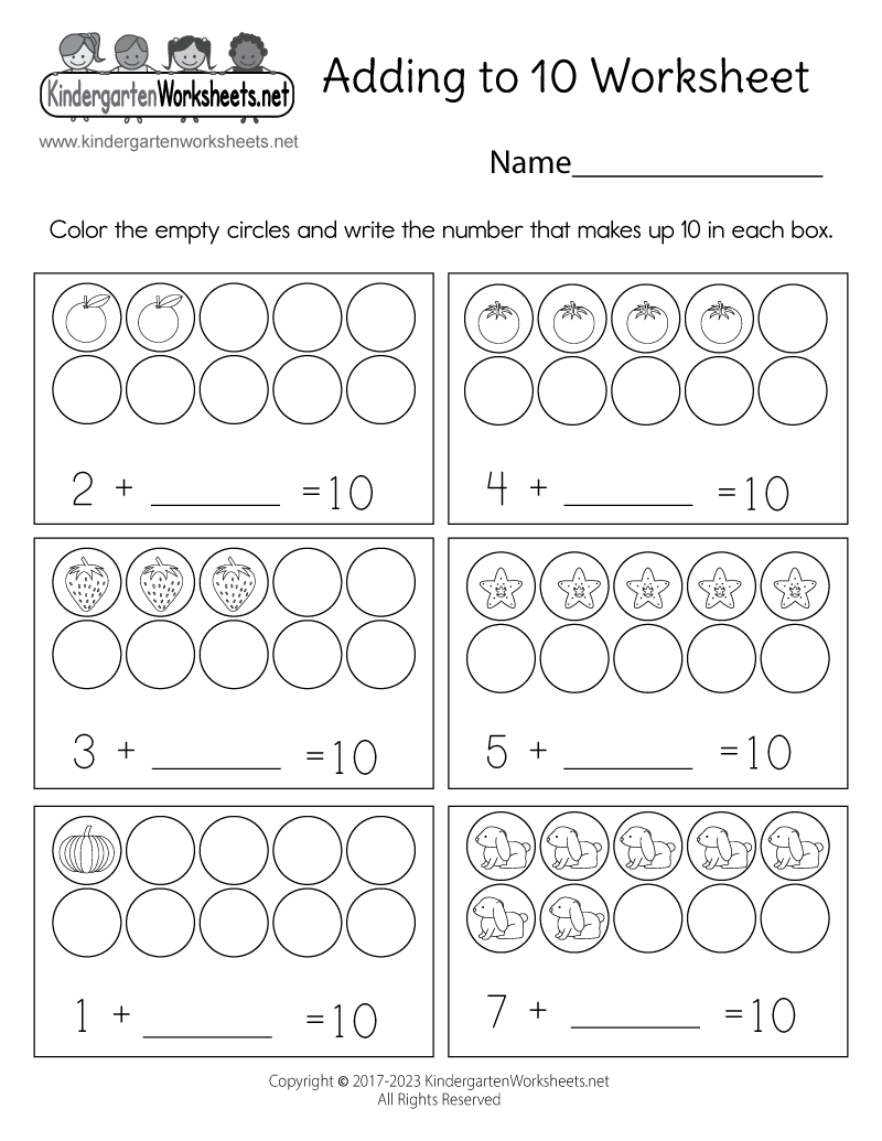 Adding To 10 Worksheet Free Printable Digital PDF Free Addition To 10 Ten Frames Worksheet Worksheets4Free