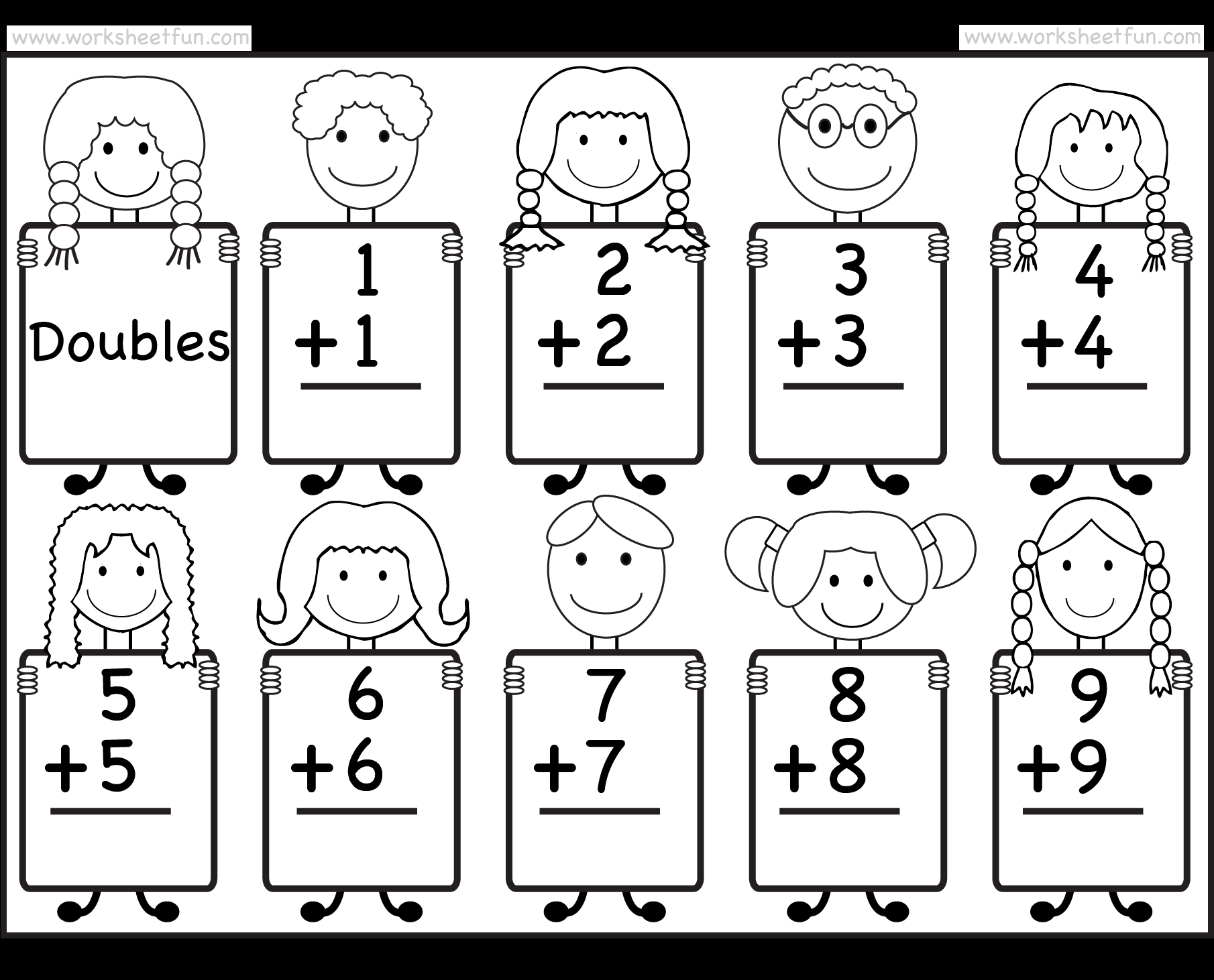 Addition Doubles Facts Beginner Addition Worksheet FREE Printable Worksheets Worksheetfun Doubling Numbers To 20 Addition Worksheet Printable PDF Year 2 Year 3 Addition Worksheet