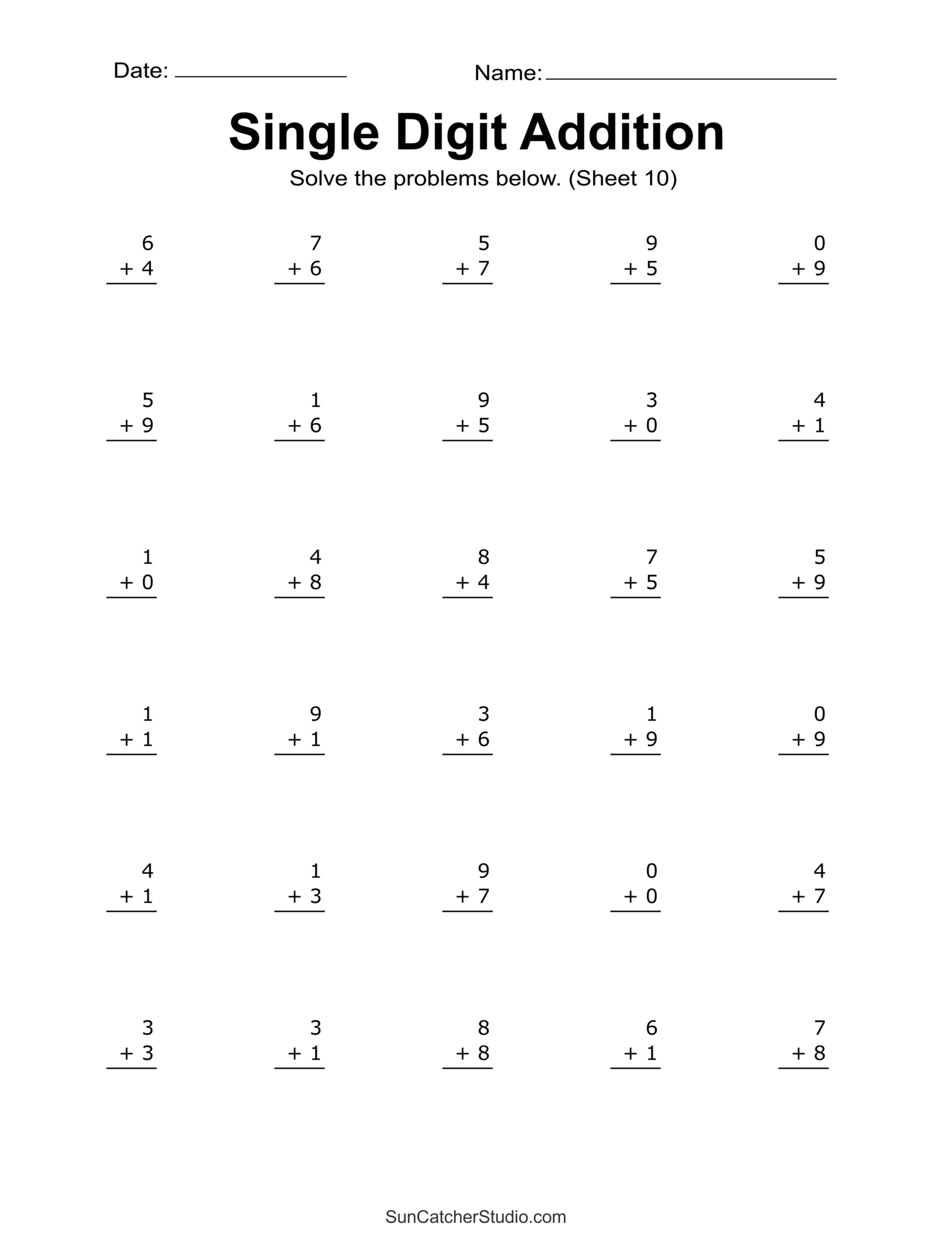 Addition Worksheets Free Printable Easy Math Problems Free Printables Lettering SVG Files Tools Apps Free Printable Math Worksheet And Game Generators HelpTeaching Worksheets Library