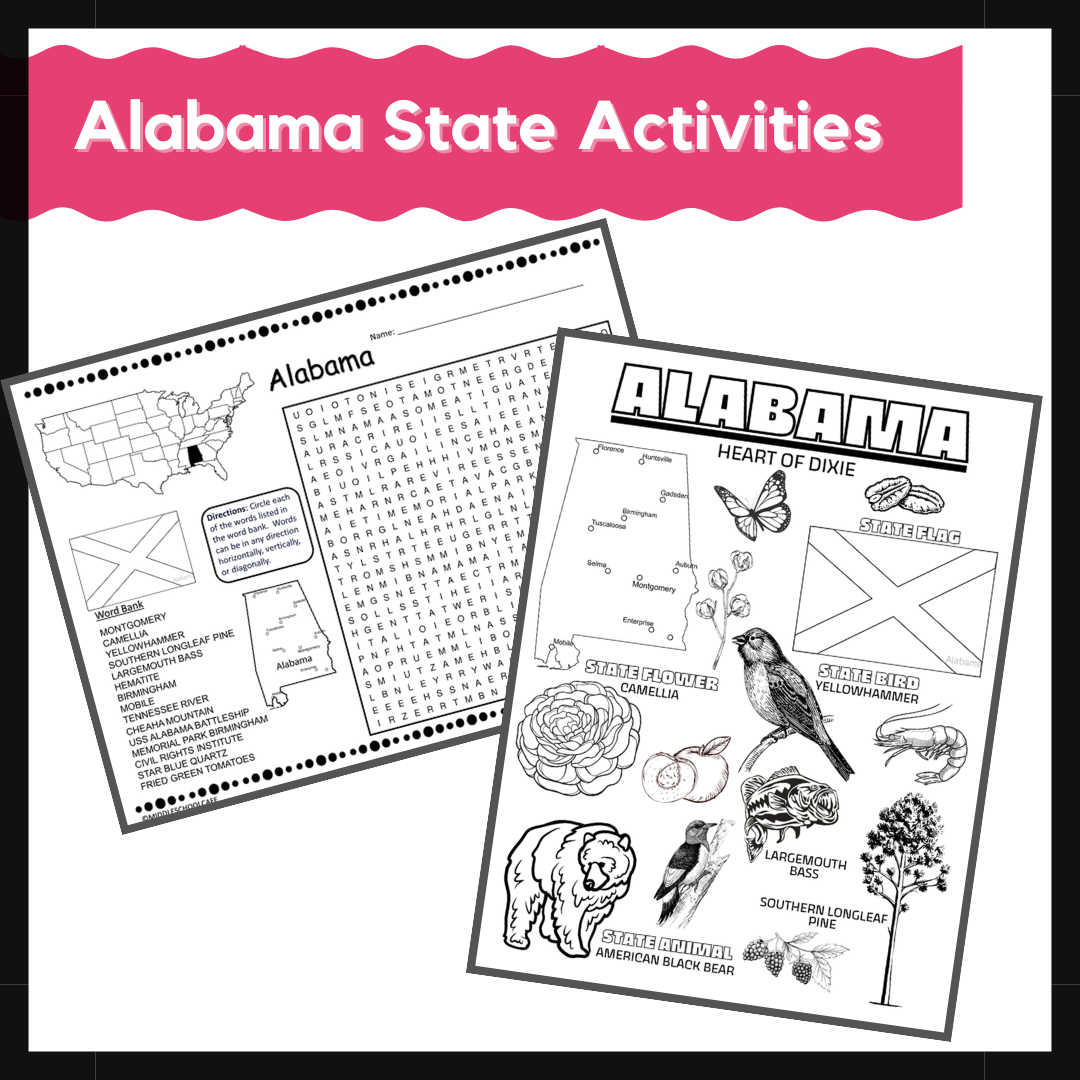 Alabama State Activities US State Research And Informational Text Made By Teachers Alabama State Activities US State Research And Informational Text Made By Teachers