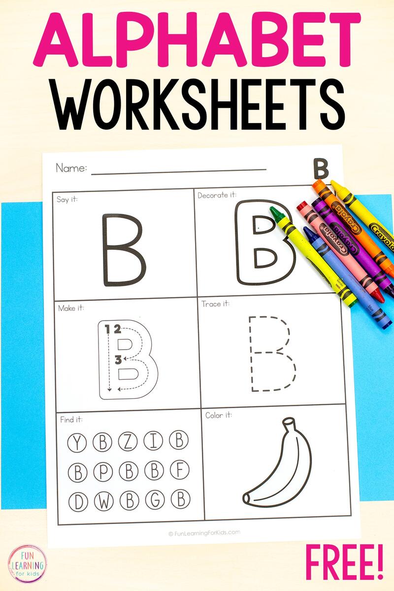 Alphabet Letter Worksheets Alphabet Activity Pages Alphabet Letter Worksheets Alphabet Activity Pages