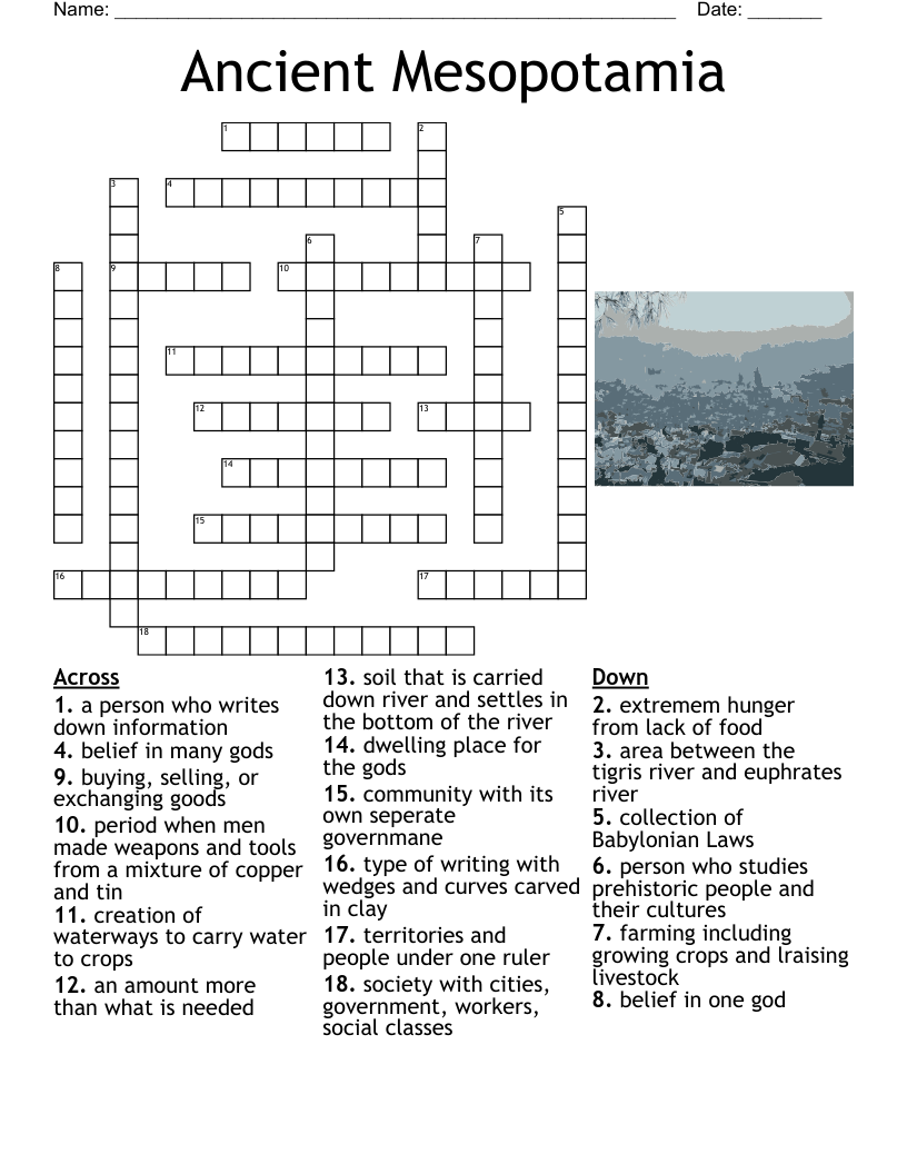 Ancient Mesopotamia Test Worksheet WordMint Ancient Mesopotamia Worksheet
