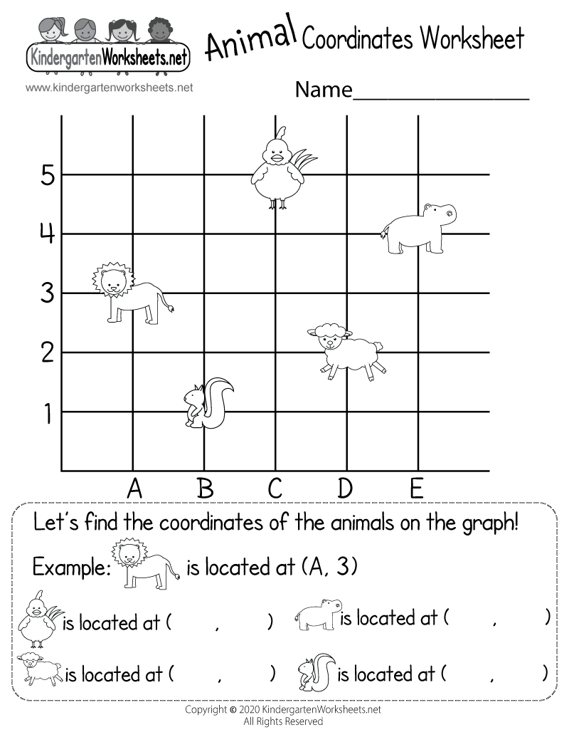 Animal Coordinates Worksheet Free Printable Digital PDF 4 Free Spring Graphing Coordinate Plane Worksheets Our Family Code