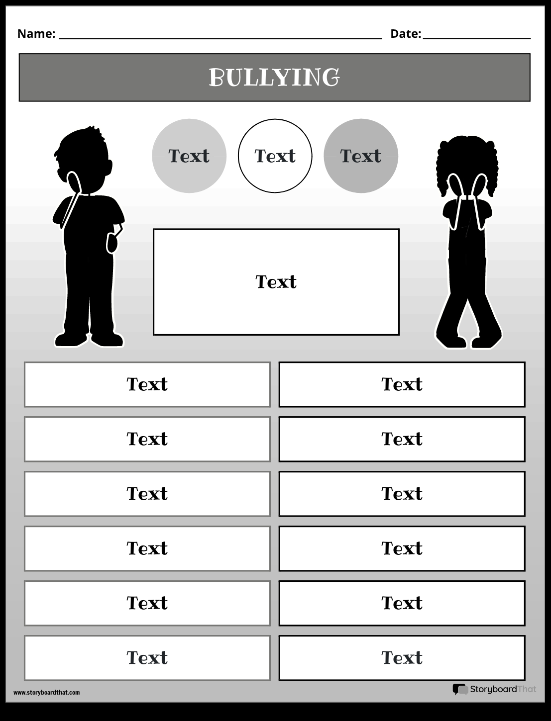 Anti Bullying Worksheets Activities Storyboard That 2025 Anti Bullying Worksheets Activities Storyboard That 2025