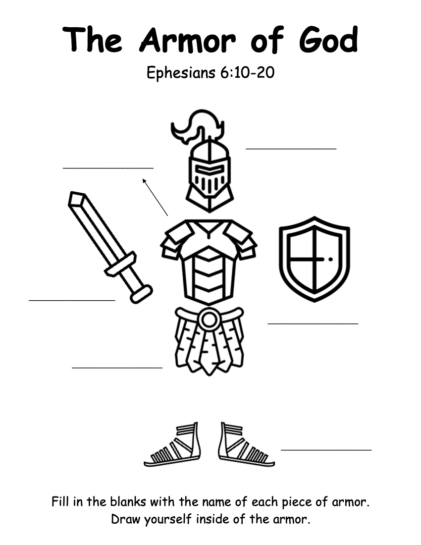 Armor Of God Victory Kids Worksheets Library Armor Of God Victory Kids Worksheets Library