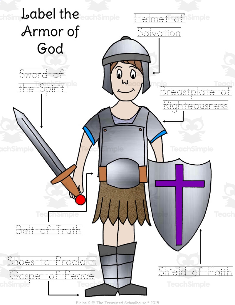 Armor Of God Worksheets By Teach Simple Armor Of God Worksheets By Teach Simple