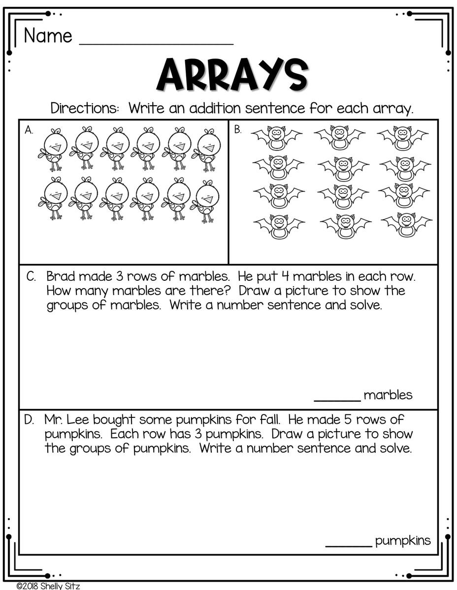 Arrays Worksheet For Second Grade FREE Second Grade Teaching Blog Arrays Worksheet For Second Grade FREE Second Grade Teaching Blog