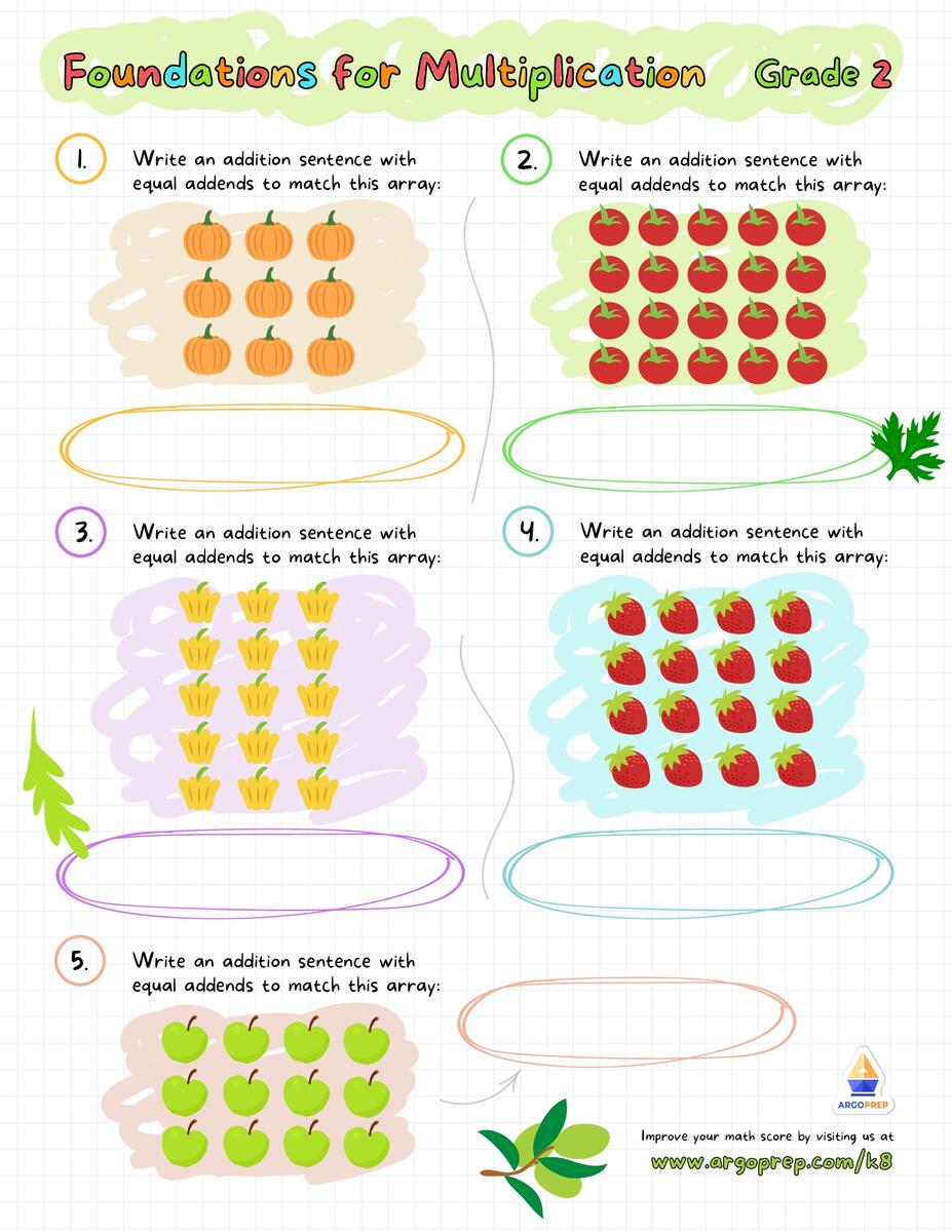 Arrays Worksheets 2nd Grade ArgoPrep Arrays Worksheets 2nd Grade ArgoPrep