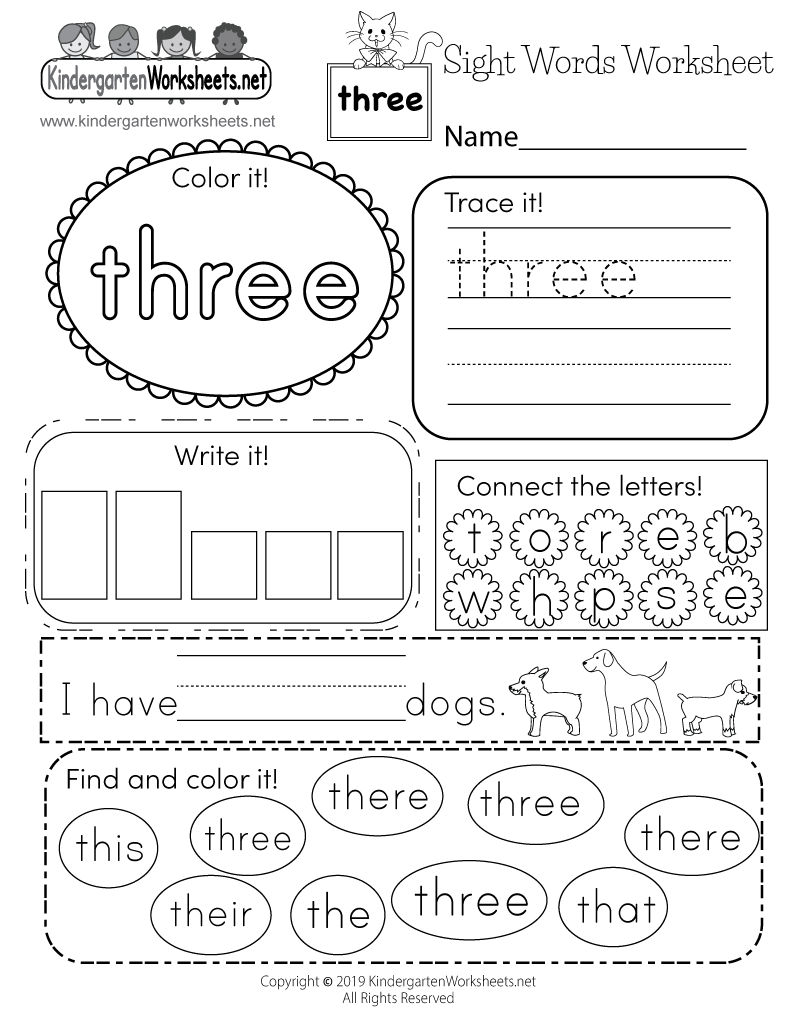 Sight Word Practice Worksheet WE Graphic By Sarita Kidobolt Creative Fabrica