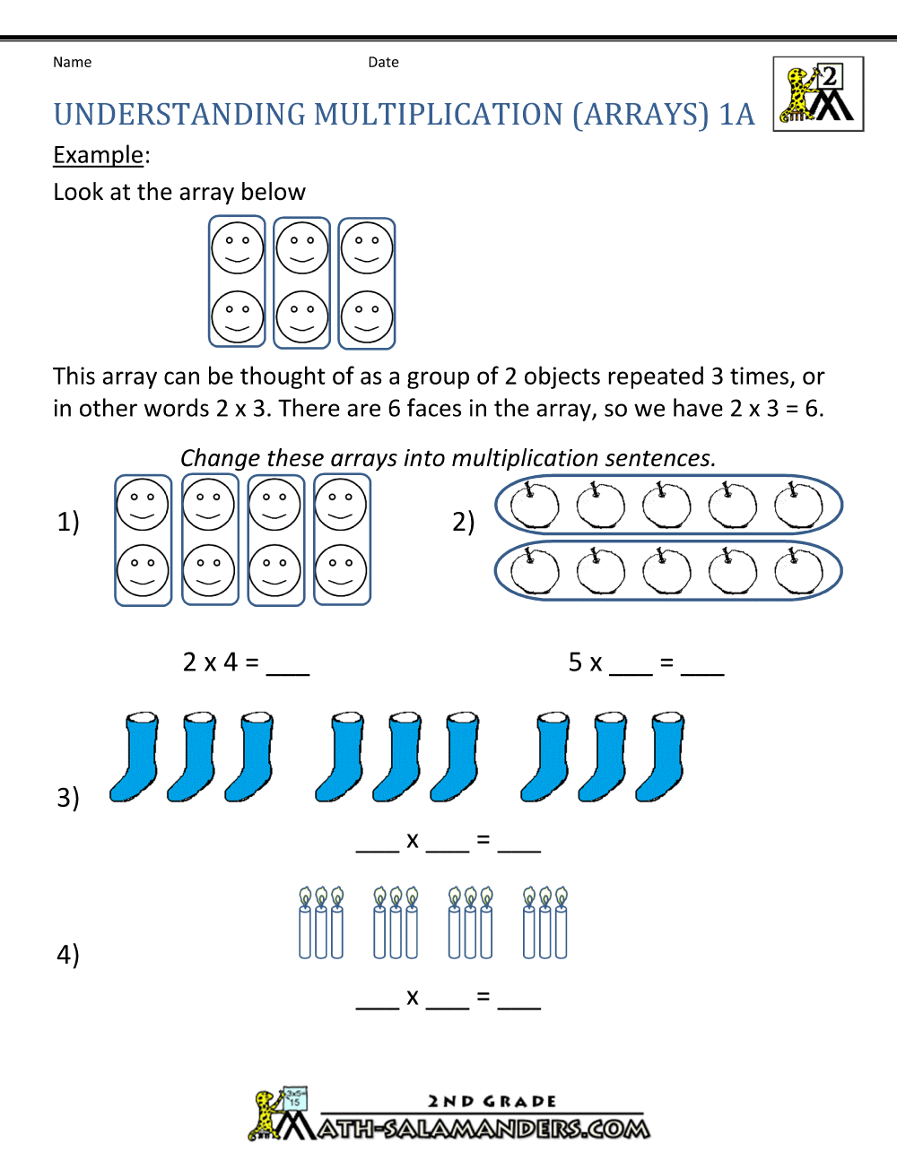 Beginning Multiplication Worksheets Beginning Multiplication Worksheets