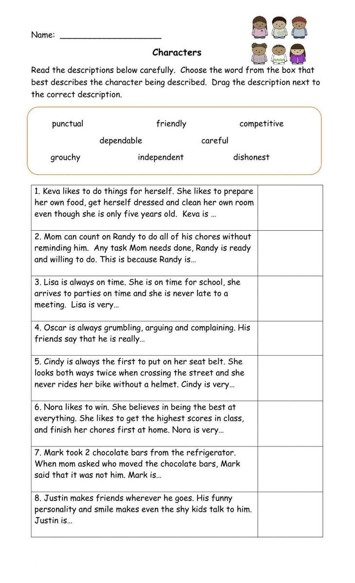 Characters Online Activity For Grade 4 Worksheets Library Characters Online Activity For Grade 4 Worksheets Library