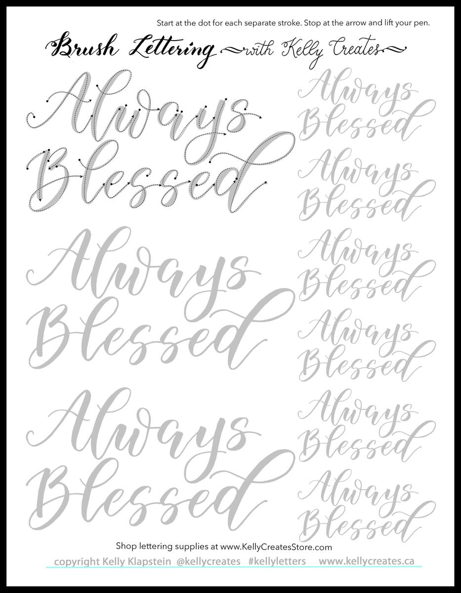 Cheap Brush Lettering Worksheets New Arrivals