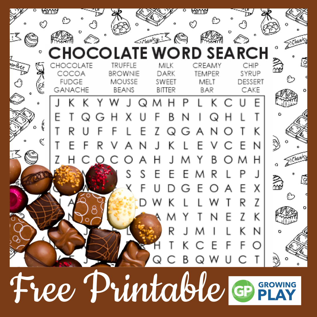 Chocolate Word Search Puzzle Print For Free Today Growing Play 48 Candy Coloring Pages PDF Printables Smooth Draw
