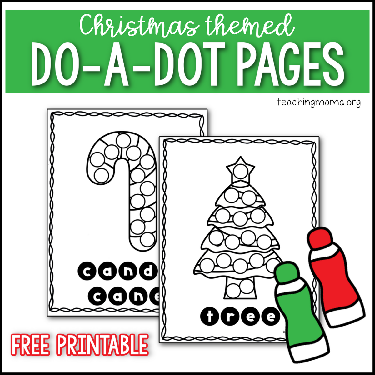 Christmas Do A Dot Pages Teaching Mama Christmas Do A Dot Pages Teaching Mama
