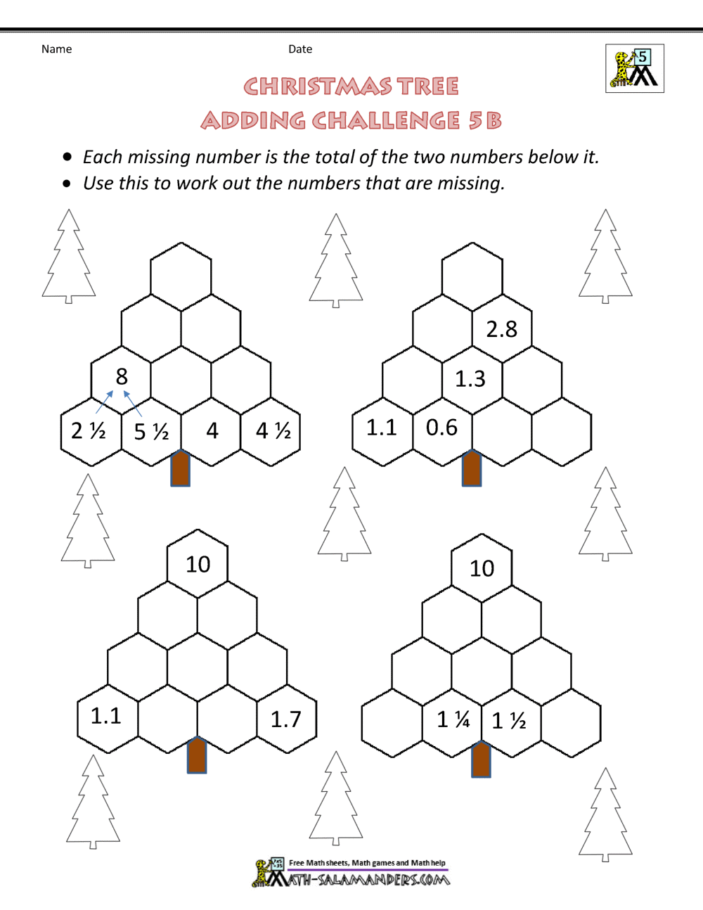 Christmas Math 5th Grade Worksheets Christmas Math 5th Grade Worksheets