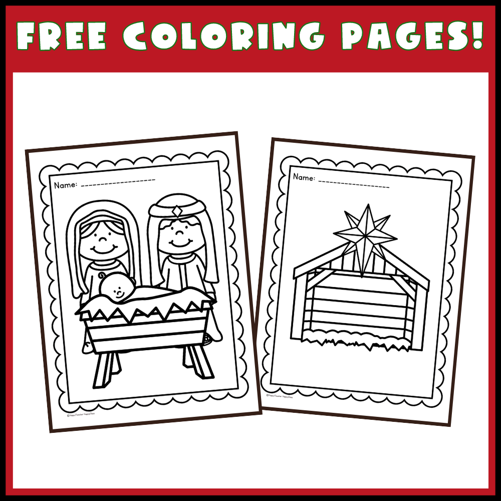 Christmas Nativity Dot Painting Bundle Dot Marker Activities Do A Dot Made By Teachers Christmas Nativity Color By Number Coloring Page Free Printable