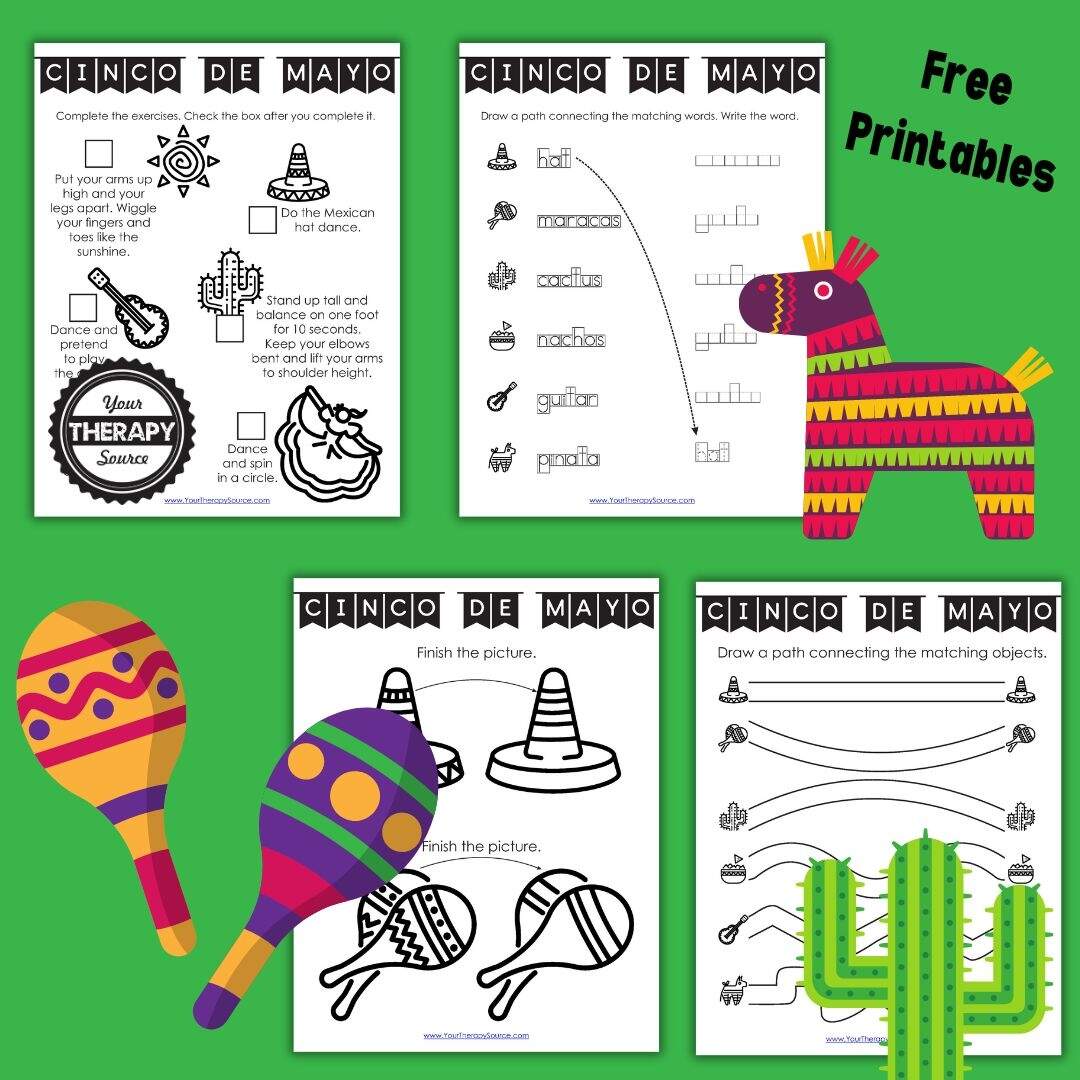 Cinco De Mayo Worksheets Free Printables Your Therapy Source Cinco De Mayo Worksheets Free Printables Your Therapy Source