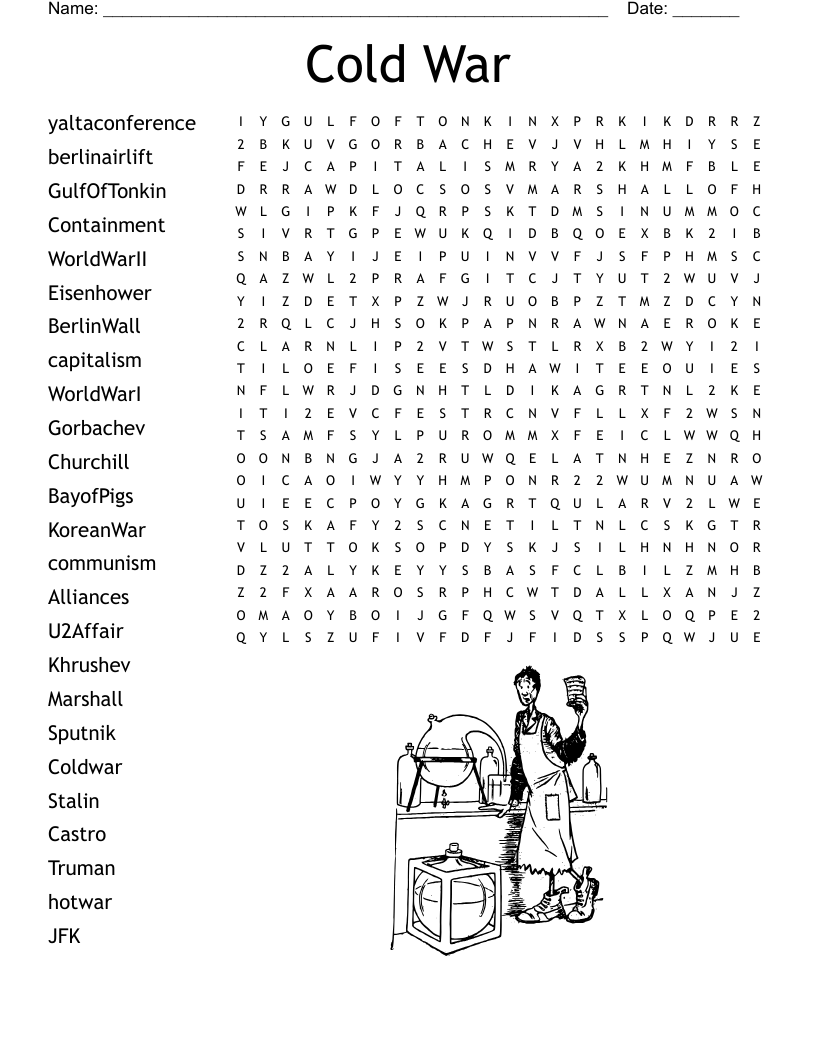 Cold War Word Search WordMint Cold War Word Search WordMint