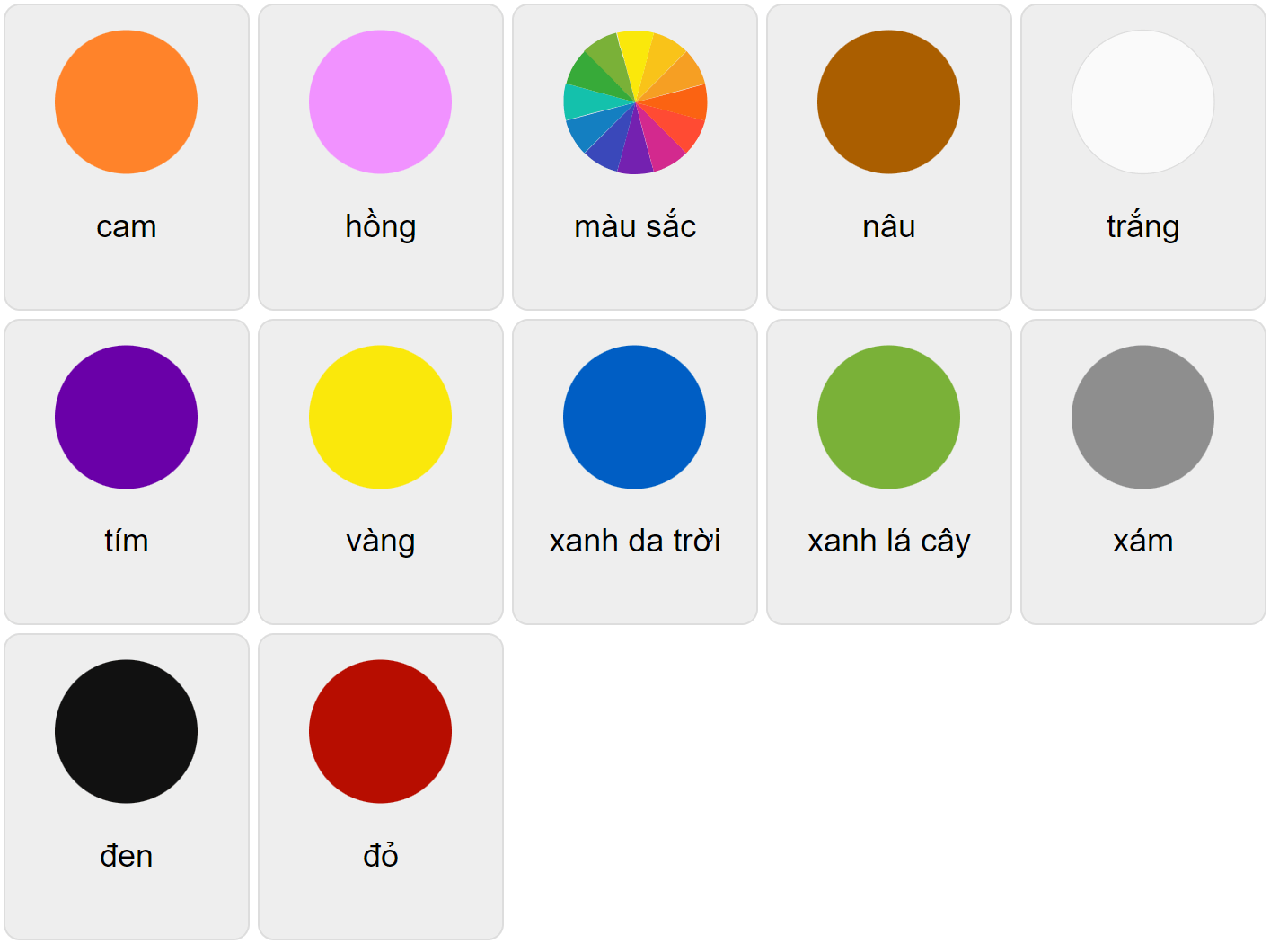 Colors In Vietnamese Vocabulary Game Ekvis Colors Read And Choose Worksheet For K5 Kindergarten And ESL PDF Download Ezpzlearn