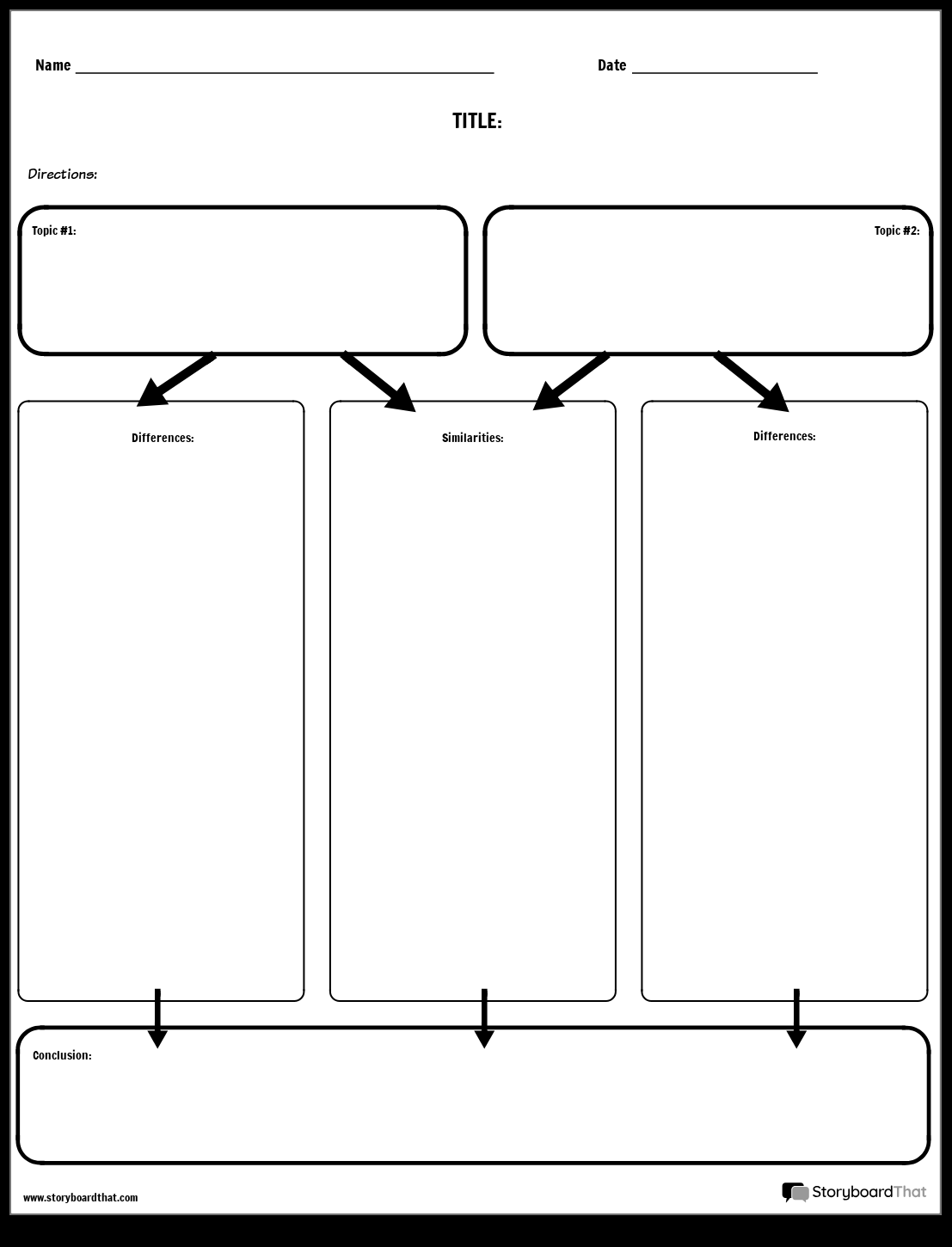 Compare And Contrast Worksheet With Multiple Columns Compare And Contrast Worksheet With Multiple Columns