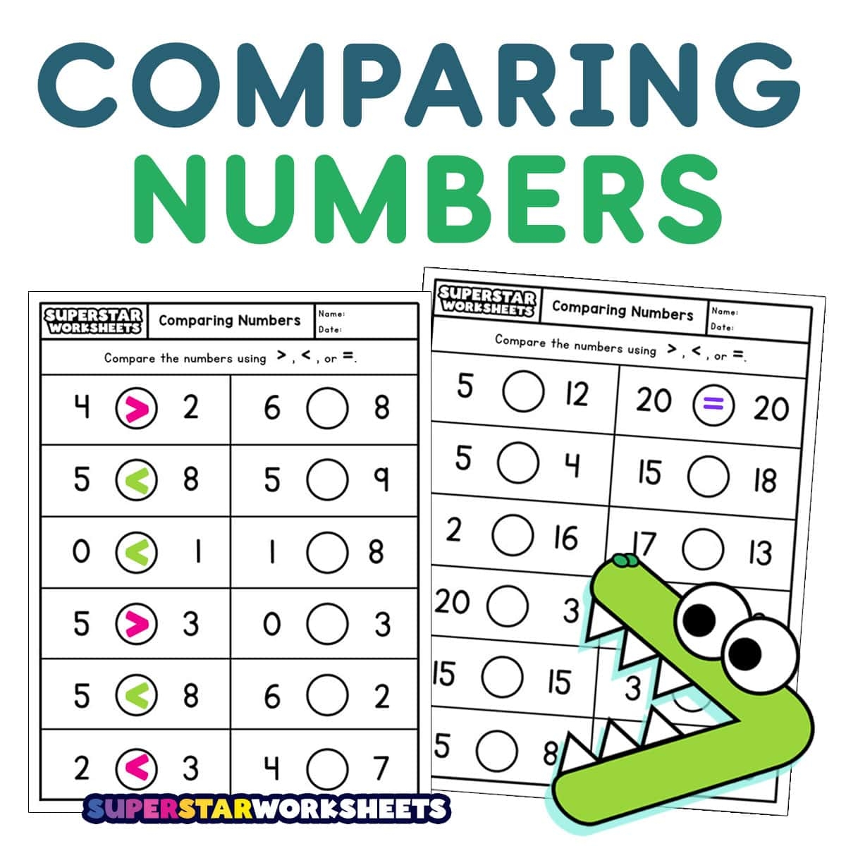 Comparing Numbers Worksheets Superstar Worksheets Comparing Numbers Worksheets Superstar Worksheets