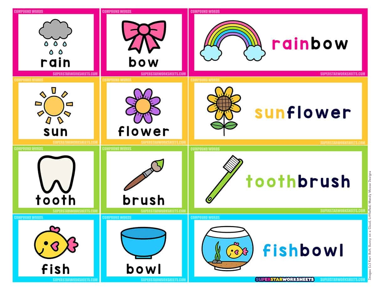 Compound Words Free Printables Superstar Worksheets Compound Words Free Printables Superstar Worksheets
